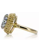 Ring Vintage Zirkon 14 Karat Gelbgold vrc068y